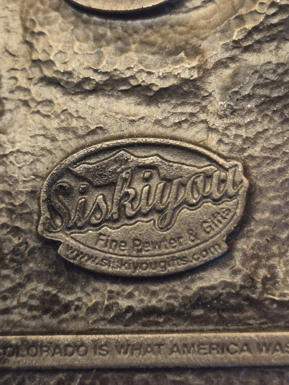 Vintage 1988 Siskiyou Pewter Colorado Bighorn Ram & Eagle Belt Buckle USA 1229